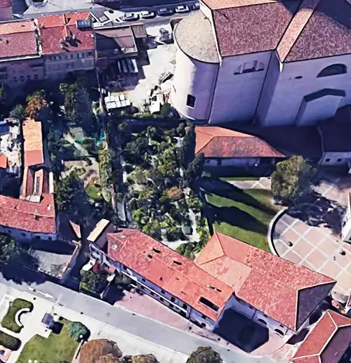 foto aerea orto botanico valmadrera